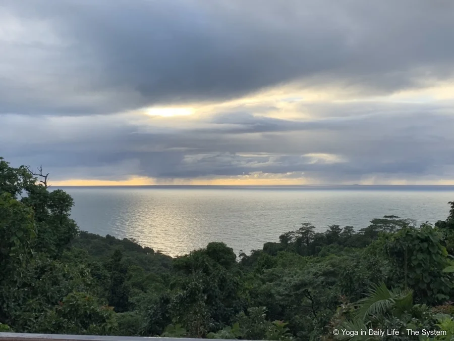 Divine calm of the Pacific Ocean at dawn