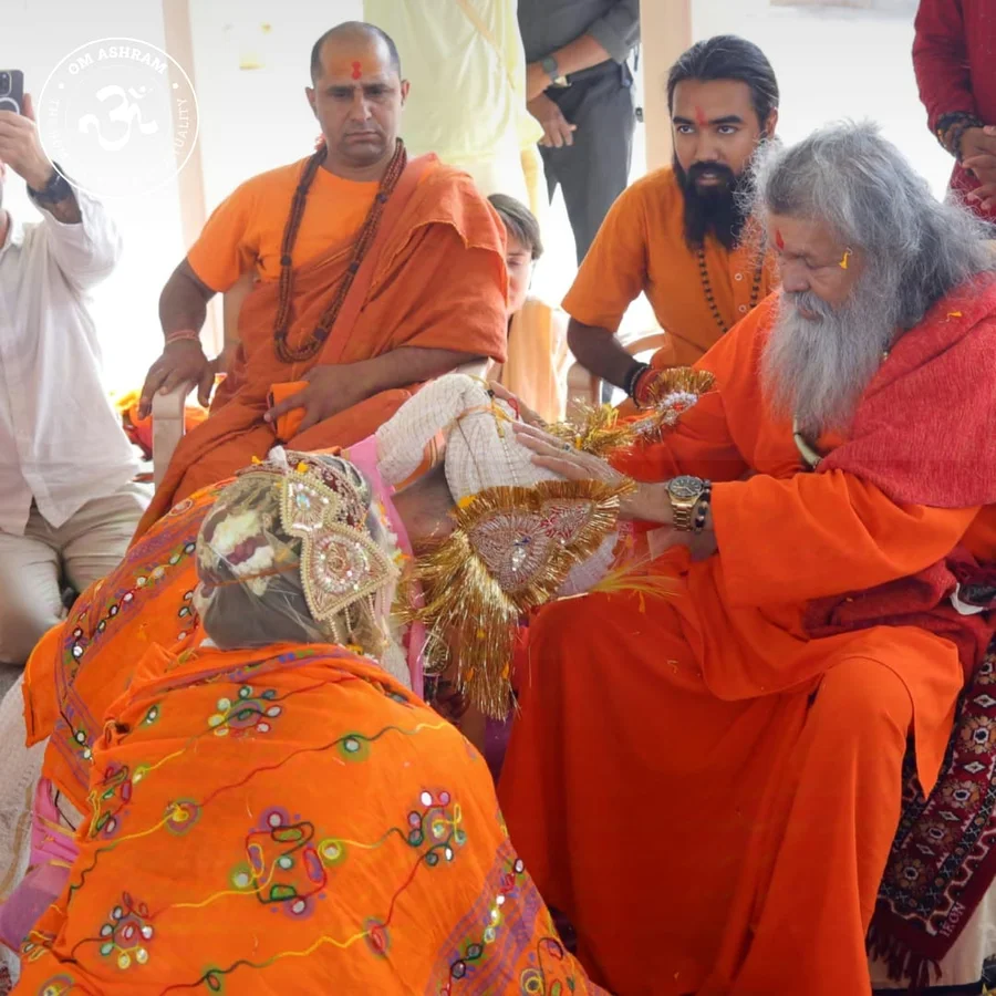 sacred union a vedic wedding at om ashram cover 